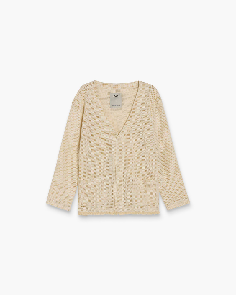 Ecru Net Cardigan