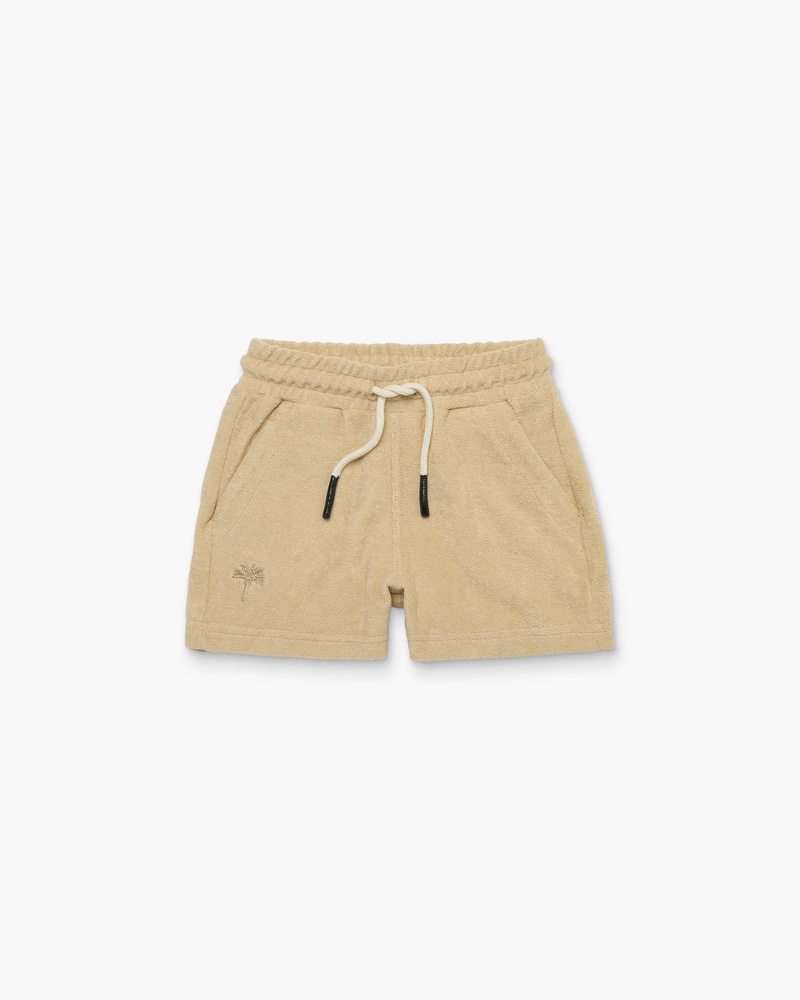 Kids Beige Terry Shorts