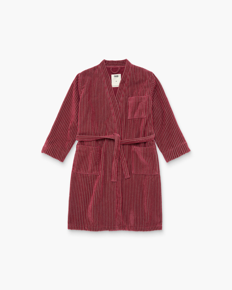 Botanico Striped Velour Robe