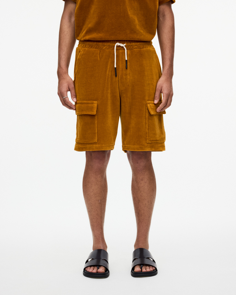 Sienna Velour Cargo Shorts