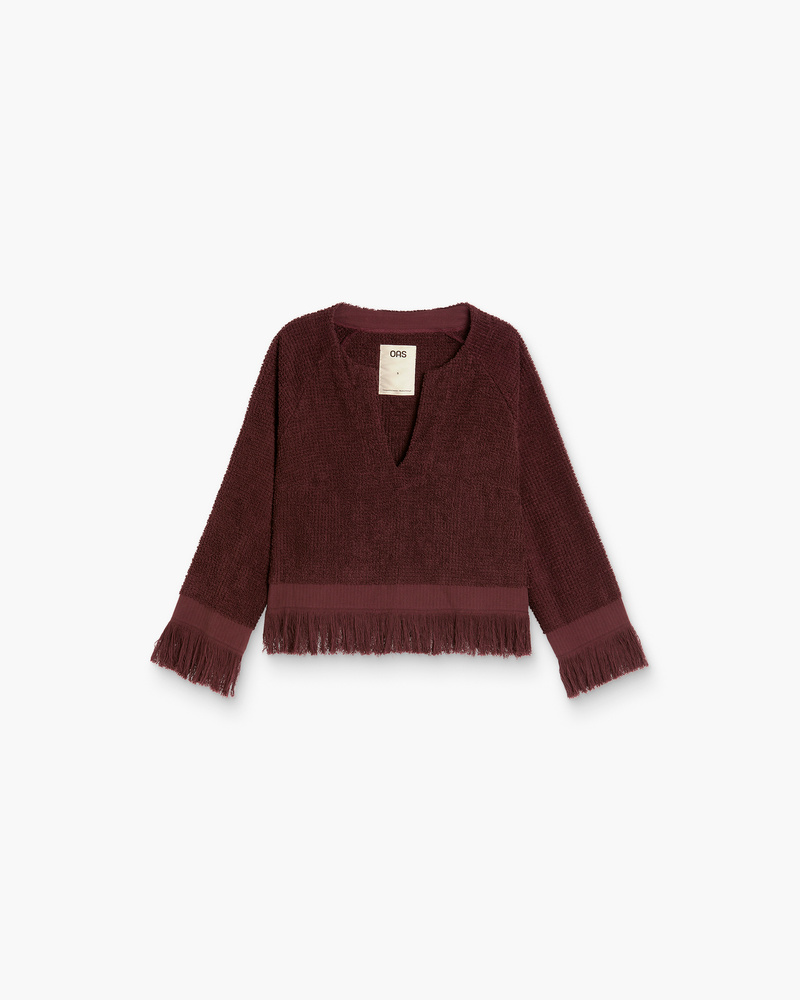 Burgundy Tillie Terry Top