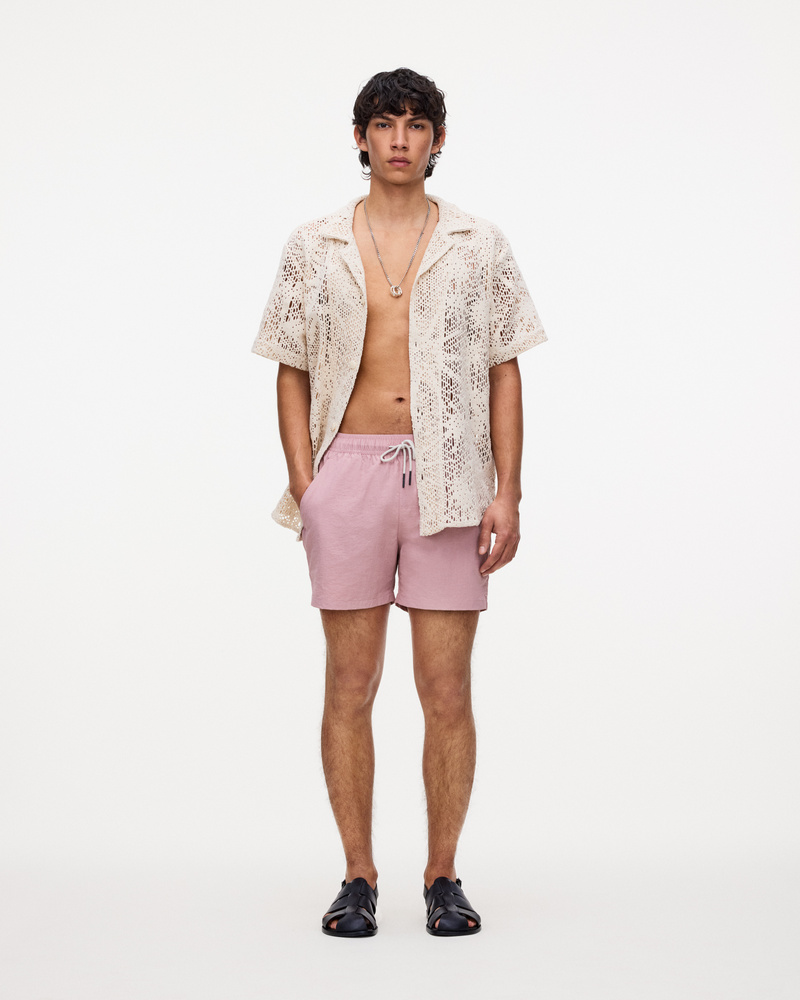 Blush Nylon Swim Shorts