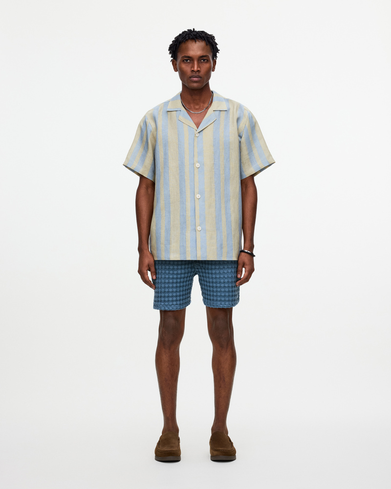 Mist Strata Cuba Linen Shirt