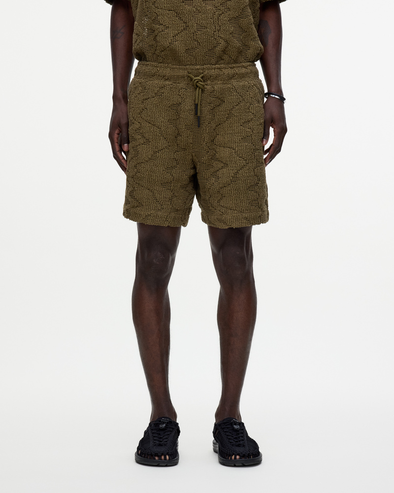 Pine Verve Crochet Shorts