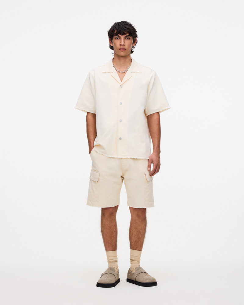 Ecru Mitty Canvas Shorts