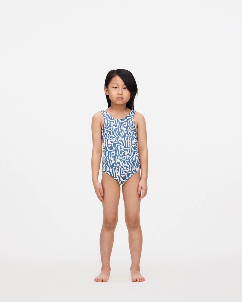 Kids Marbling Bathing Suit