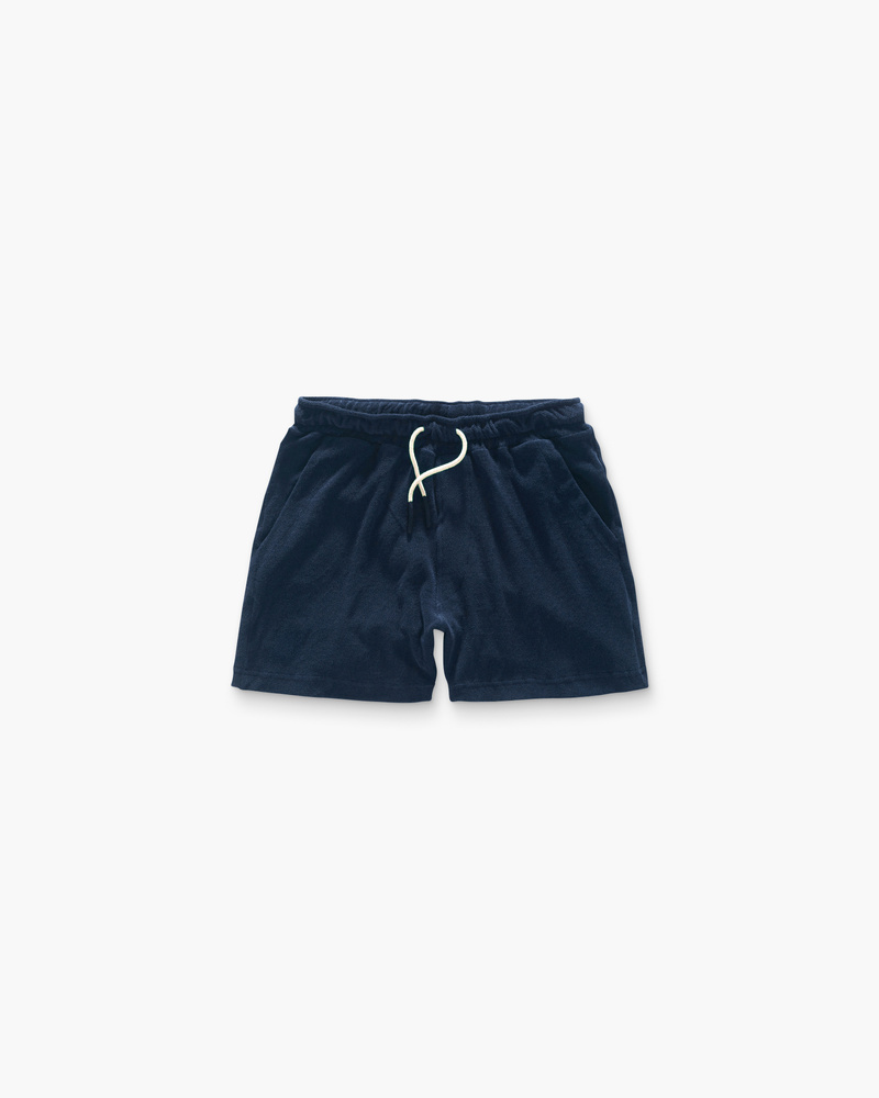 Navy Terry Shorts