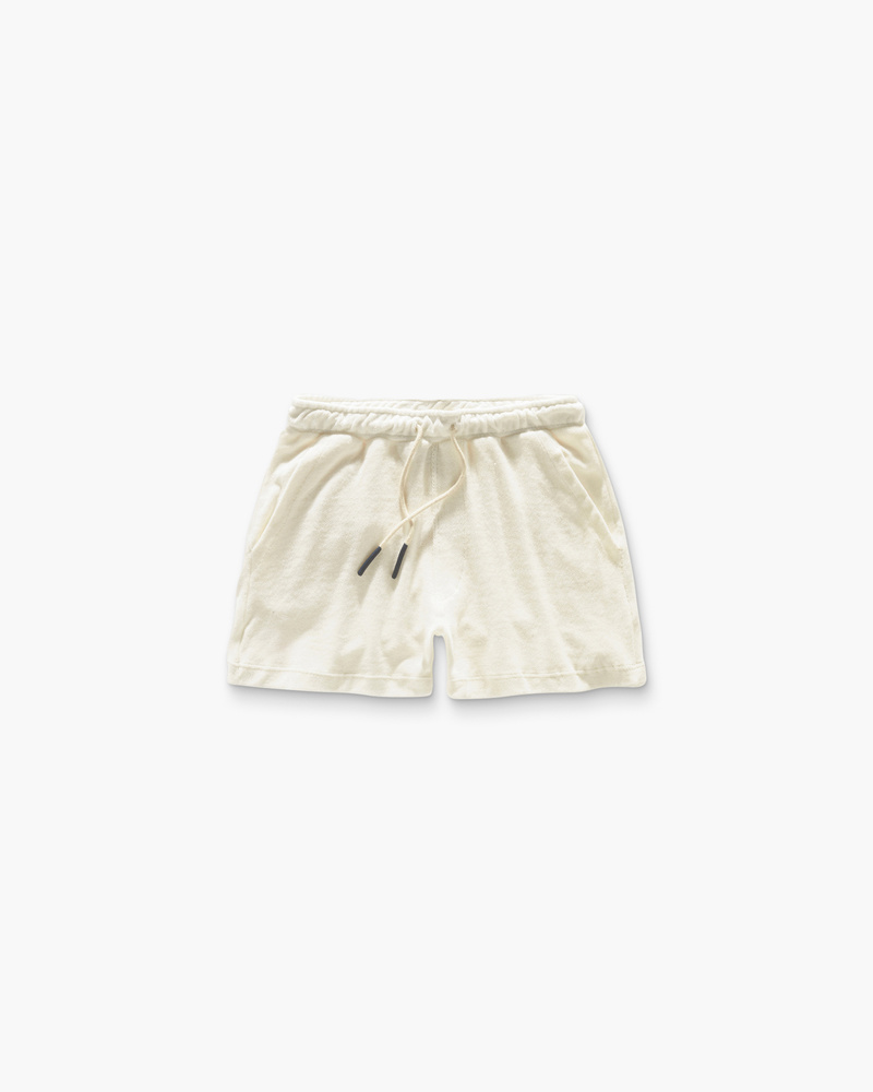 White Terry Shorts