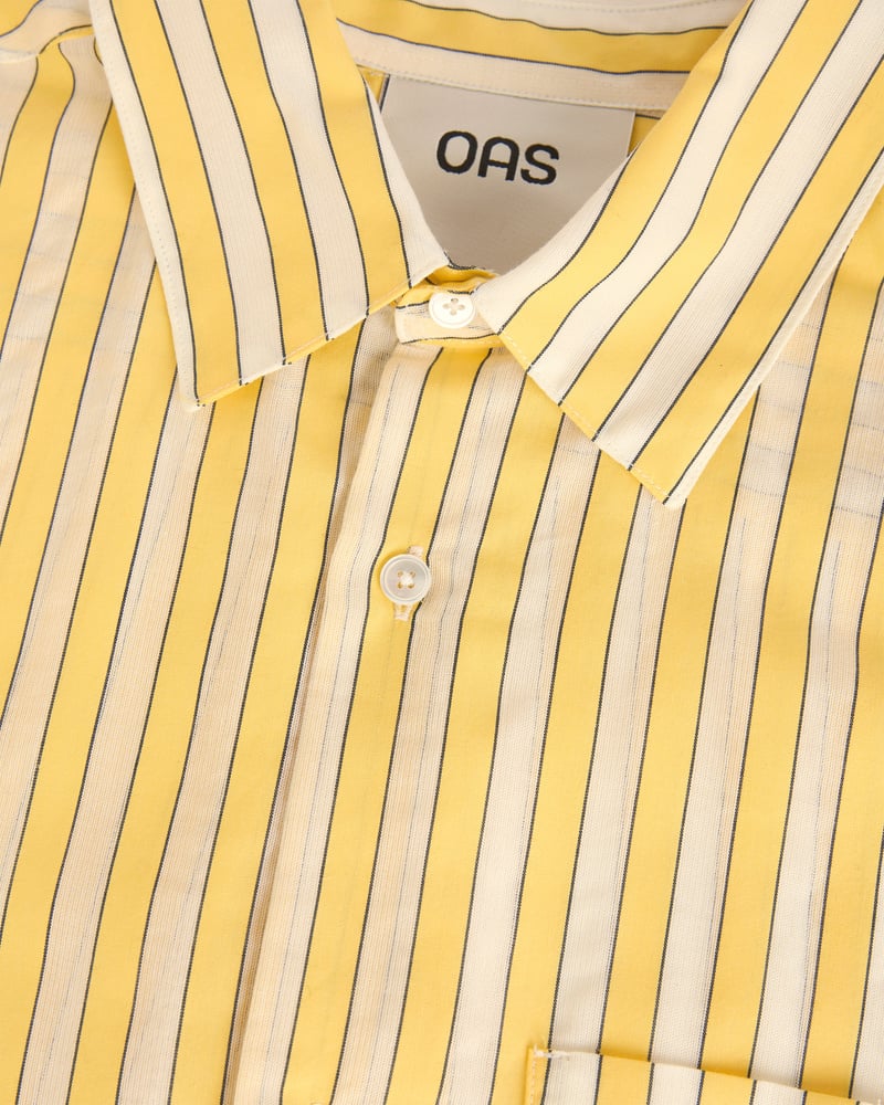 piano dress shirt OAS - Deckchair Piano Shirt - Size L - Male - Shirts - Creme / Yellow
