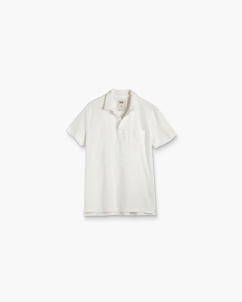 White Polo Terry Shirt