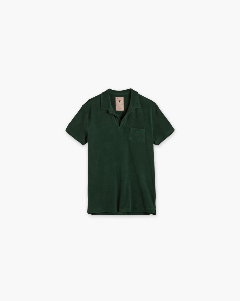 Green Polo Terry Shirt