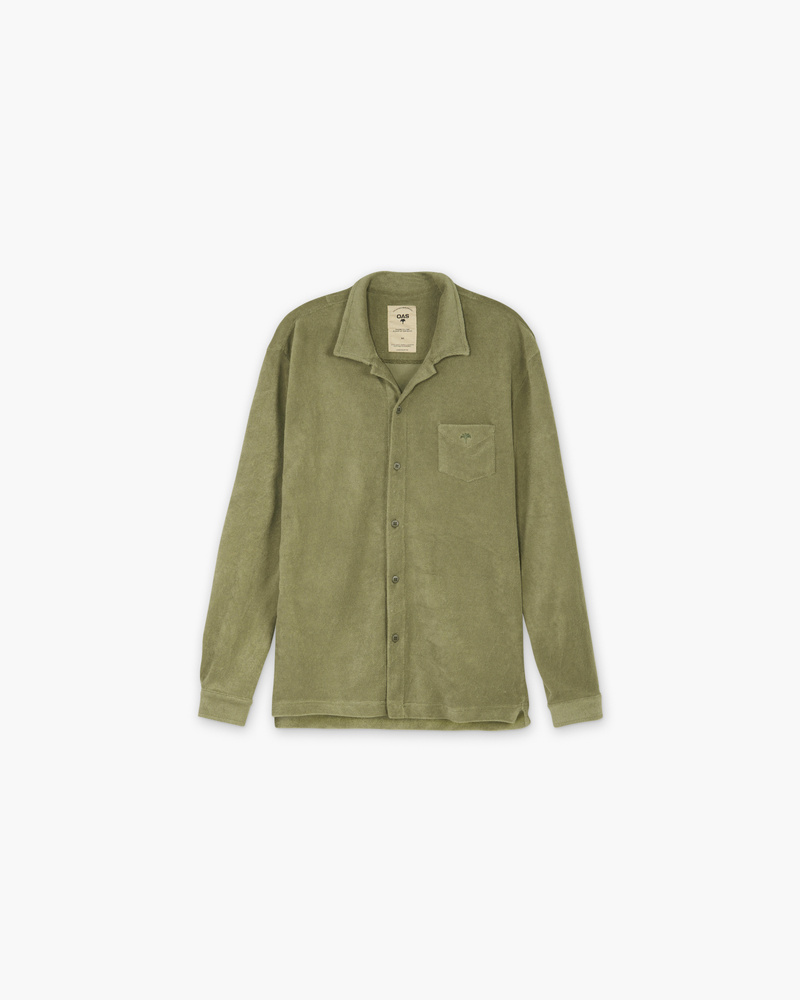 Khaki Terry Camisa Shirt