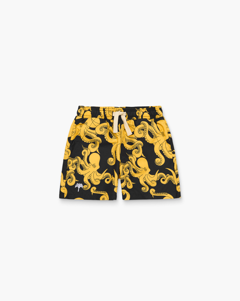 Kids Black Octo Swim Shorts