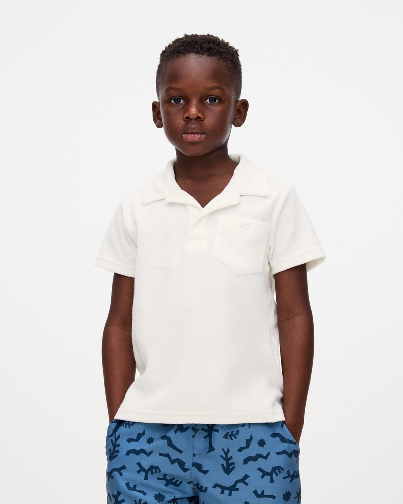 Kids White Terry Shirt