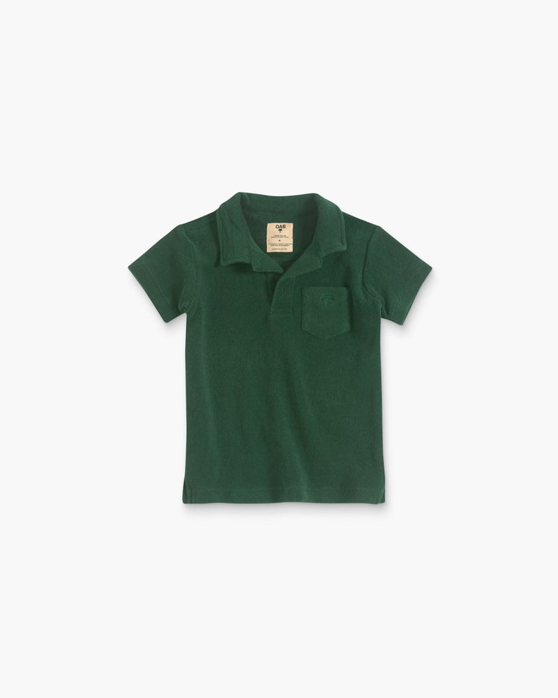 Kids Green Terry Shirt