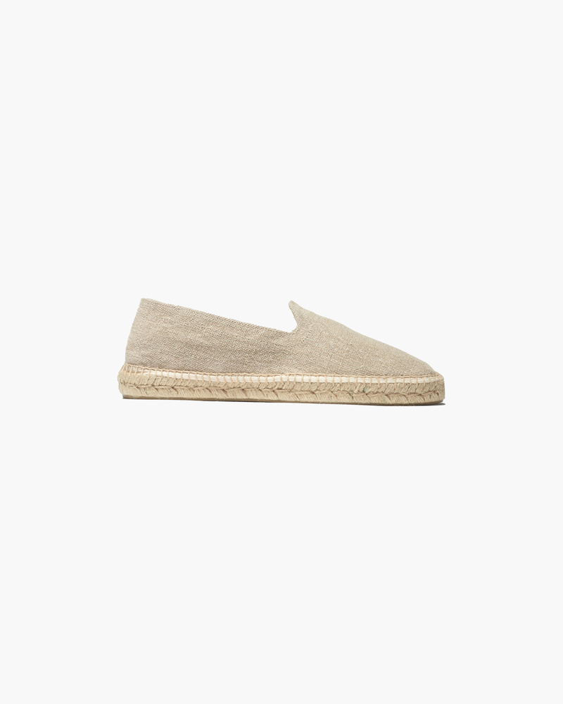 Beige Linen Espadrilles