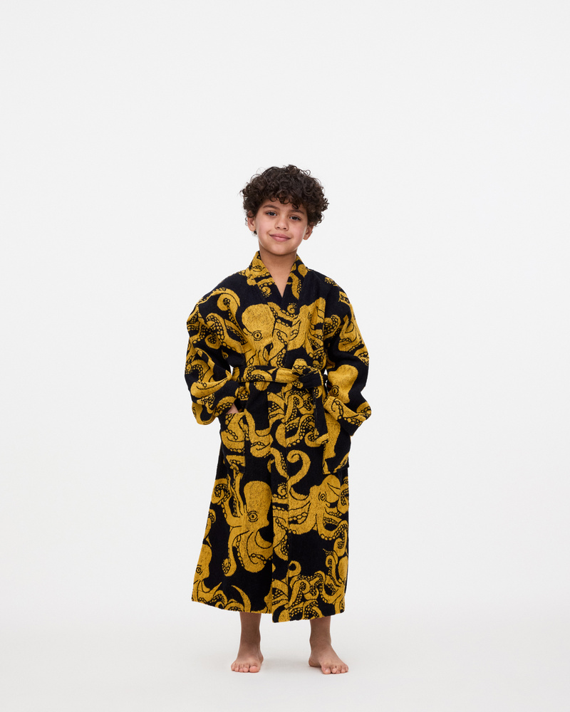 Kids Black Octo Robe
