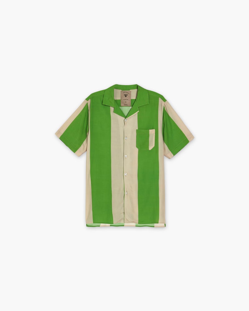 Emerald Stripe Viscose Shirt