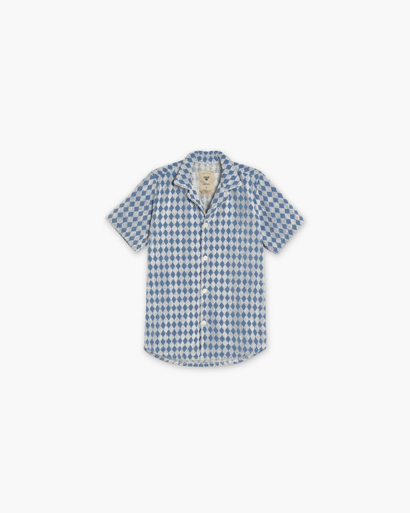 Navy Diamond Cuba Terry Shirt