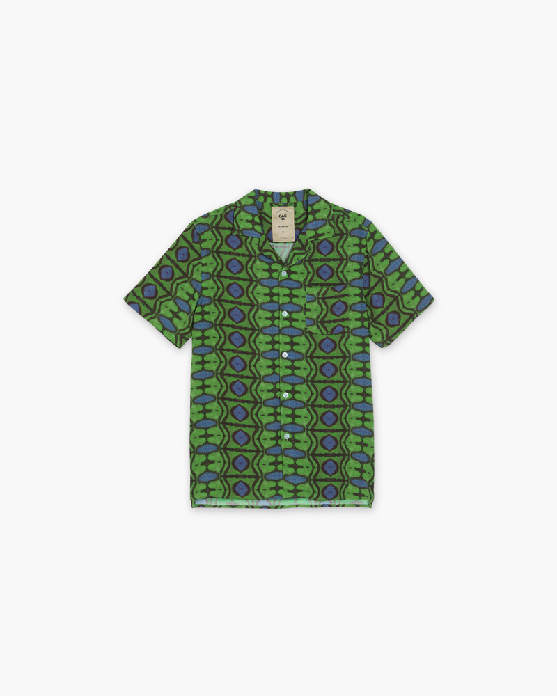 Emerald Blues Viscose Shirt