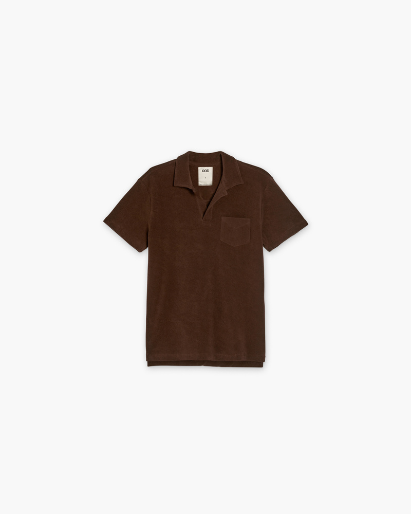 Brown Polo Terry Shirt