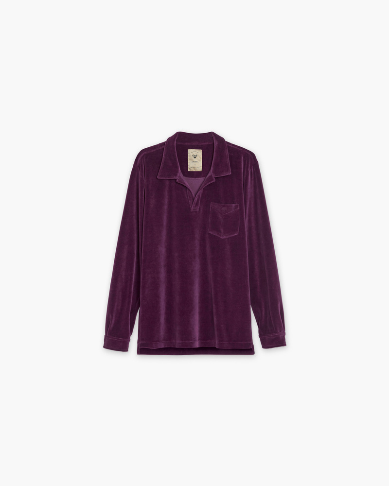 Dandy Purple Velour Long Sleeve