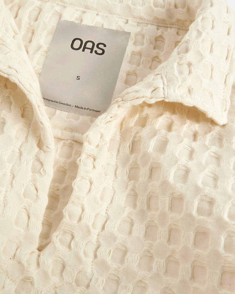 OAS オーエーエス　Ecru Jaffa Waffle Shirt Ecru Jaffa Waffle Shirt | OAS