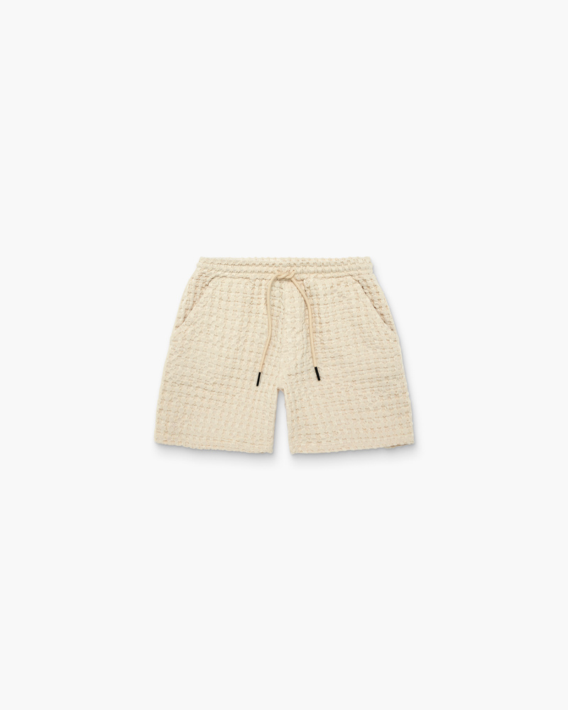 Ecru Porto Waffle Shorts