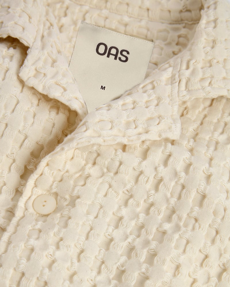 Ecru Cuba Waffle Shirt | OAS