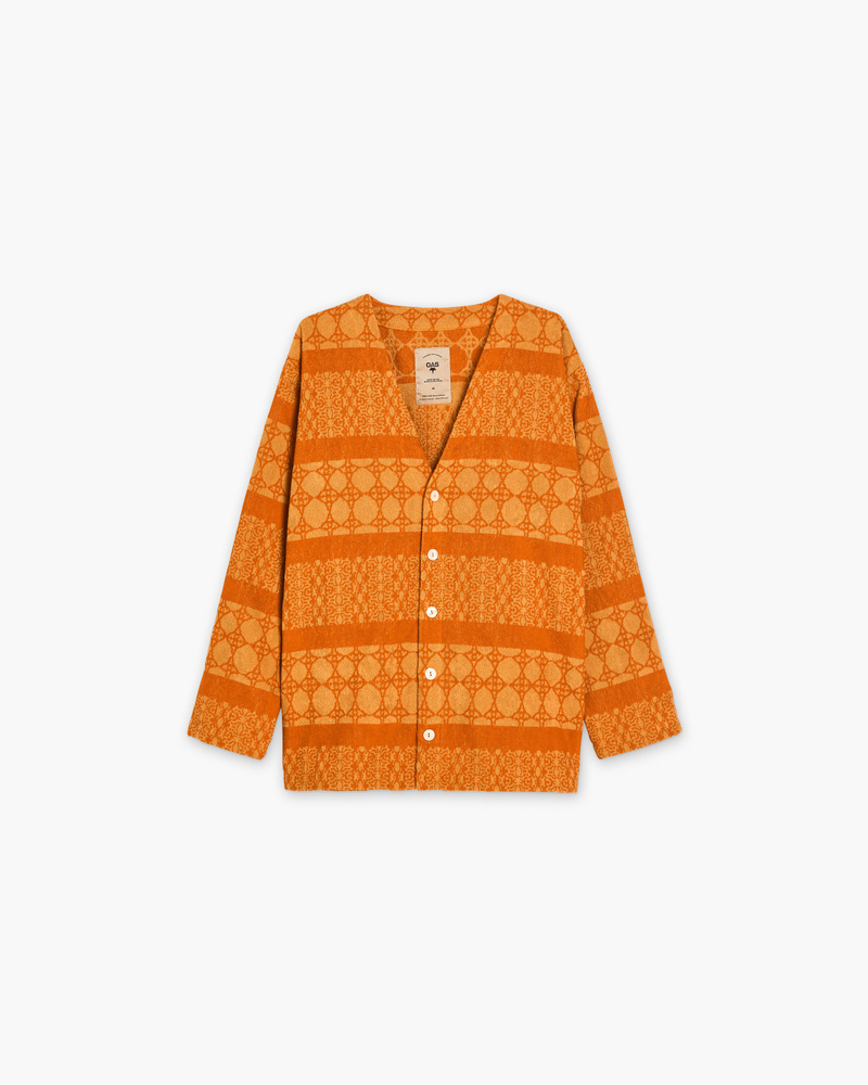 Orange Ventura Terry Cardigan