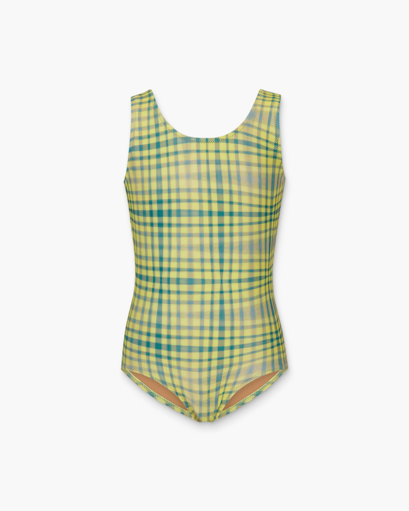 Kids Green Painted Bathing Suit
