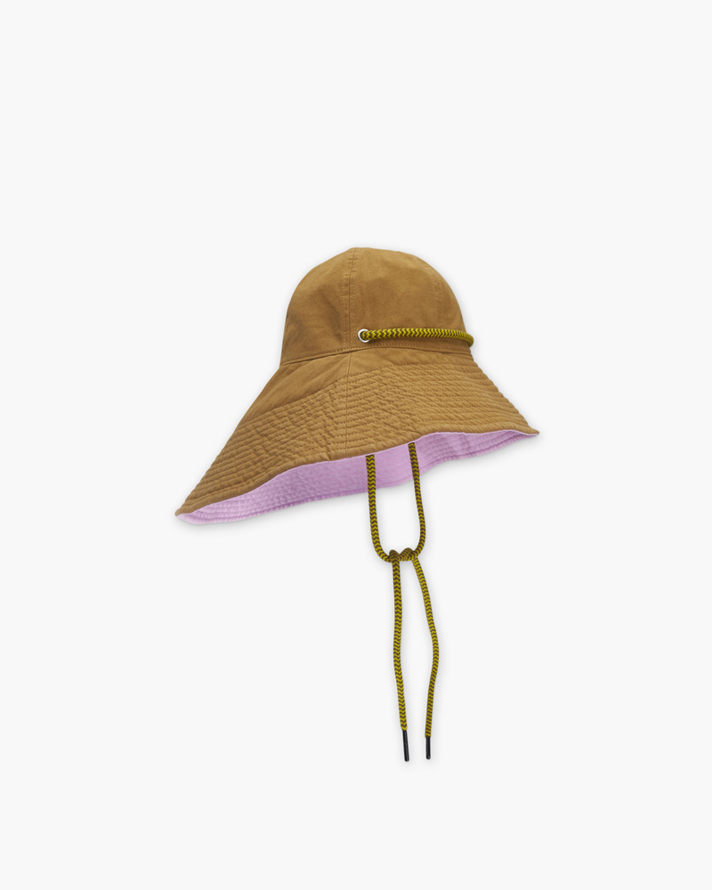 Camel Brim Canvas Hat